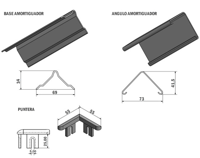 base para perfil esquinero